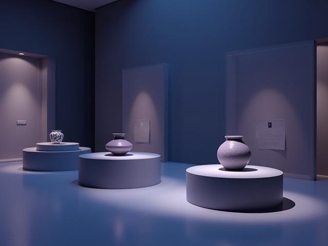 3Dバーチャルギャラリーの没入型スクリーンショット